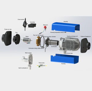 Calentador de estacionamiento de automóviles diésel de aire de 2KW de alta calidad para barcos, camiones y caravanas similar al calentador diésel Webasto - Product Image 2