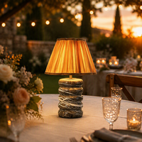Lampe de table en marbre de luxe créative à commande tactile, moderne, rechargeable, sans fil, pour la décoration de la maison, bar, café