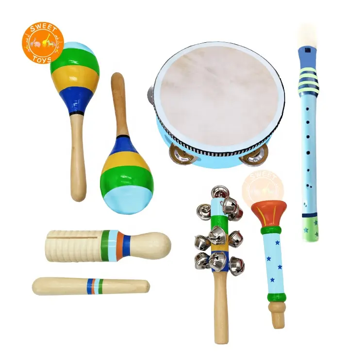 Toddler Musical Instrument Wooden Percussion Instruments Toy for Kids Preschool Educational Musical Toys Set for Boys and Girls