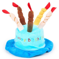 Chapeau d'anniversaire pour chien et chat en polyester doux, confortable, mignon et amusant – Grande vente