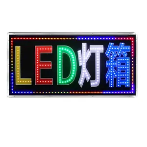 Lámpara de publicidad LED personalizada, modelado de Palabras Luminosas, cartelera abierta para interiores, lámpara creativa con letras en inglés, venta al por mayor