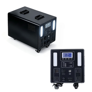 Estación de Energía Portátil de Emergencia de 2000W/3000W con Carga Inalámbrica, Paneles Solares para Automóvil, Onda Sinusoidal Pura, Batería de Litio - Product Image 1