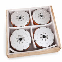 Nouvelles roues Mecanum personnalisées de 6 pouces, rouleaux en PU, moyeu en alliage d'aluminium, roulements à billes/à rouleaux pour robot mobile, AGV, ligne de convoyeur