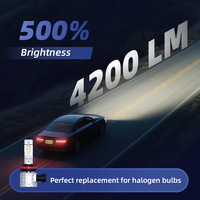 Ampoules LED MCY 4200LM 6500K Blanc Xénon Mini HB4 H8 Remplacement Feux Antibrouillard Nouveau Étanchéité IP67 Ajustement Universel Angle de Faisceau 270°