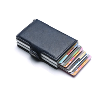 Étui de portefeuille pour carte d'identité personnalisée FOCUS, en cuir PU, blocage RFID, impression UV écologique, porte-cartes de crédit promotionnel