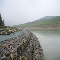 100*120mm boîte hexagonale de Gabion fournisseur de treillis métallique tissé grandes boîtes de Gabion de maille pour murs de soutènement remplis de roche