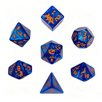 Jeu de dés personnalisés en acrylique polyédrique sur le thème des dinosaures pour les jeux de rôle Dungeons and Dragons DND RPG TRPG et jeux de société