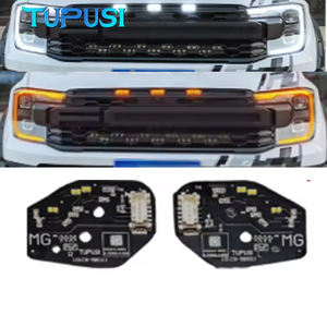 แผงไฟ LED DRL <span class=keywords><strong>สี</strong></span><span class=keywords><strong>ขาว</strong></span>อำพันสำหรับรถฟอร์ด เรนเจอร์ T9 แร็พเตอร์ ลาเรียต ไวลด์แทรค <span class=keywords><strong>XLT</strong></span> ปี 2023 2024 2025 โมดูลไฟเดย์ไลท์แบบ LED Matrix - Product Image 1