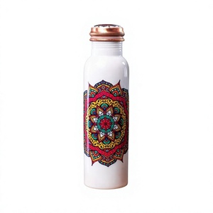 Premium Pure Copper Water Bottle Lid for Detox Hydration Digestion Immunity Eco-Friendly Office Outdoor Use Customizable Size - Product Image 1