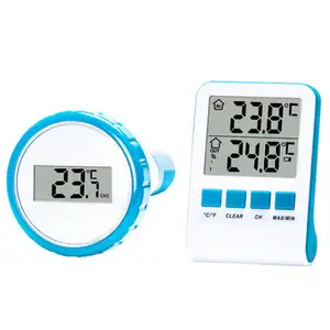 PMTC-H212 2023 New Remote Control Wireless Round Dial Swimming Pool Digital Thermometer Indoor Lcd Thermometer
