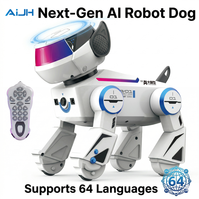 AiJH Ai Robots for Education STEM Toy Social Media Trending Preschool Learning Tool Interactive Programmable Smart Dog Robot