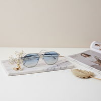 3627 Lunettes de soleil tendance prêtes à être expédiées, style classique, dégradé, pour hommes et femmes, avec logo personnalisé, monture métallique rétro, protection UV400, 2026