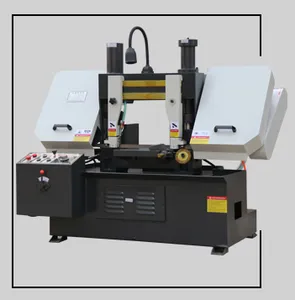 Best sale factory price band saw machine double column small semi automatic metal band saw machine