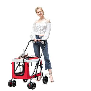 Kereta Bayi Dapat Dilepas, Kereta Dorong Hewan Peliharaan untuk Anjing Besar dan Sedang Penyimpanan Kapasitas Besar Portabel Dapat Dilipat Kereta Tarik Luar Ruangan - Product Image 1