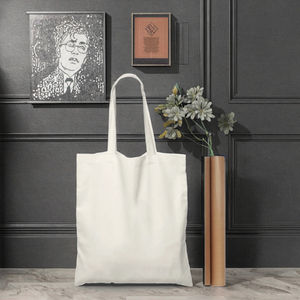 Bolsa de Lona Mediana Ecológica con Logotipo Personalizado Flying Whale, con Cremallera, Correa para el Hombro, Asa Larga, Reutilizable para Compras y Regalos - Product Image 2