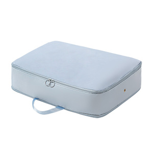 Sac de rangement pour vêtements, rectangulaire, en Polyester, étanche, pour le rangement des vêtements, utilisation en voyage, sac de compression pliable de couleur unie - Product Image 2