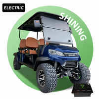Carrito de Golf Eléctrico Shininglsv de 72V con Batería de Litio para 4 Pasajeros y Freno Electromagnético