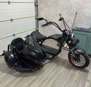 <span class=keywords><strong>Scooter</strong></span> Eléctrico con Sidecar, 4000W, Neumáticos Anchos, GPS, Impermeable, Plegable, Batería de Litio, Largo Alcance, 50km/h, para Adultos y Mascotas - Product Image 2