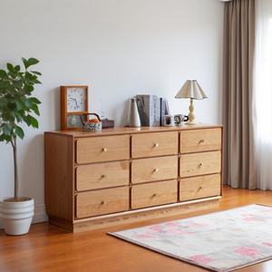 Commode scandinave à 9 tiroirs, en <span class=keywords><strong>bois</strong></span> massif et avec <span class=keywords><strong>quincaillerie</strong></span> en laiton - Product Image 2