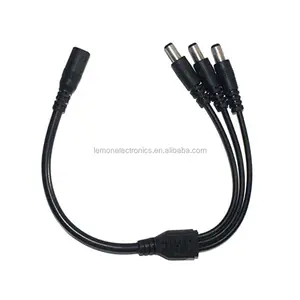 DC 5.5x2.5mm dc5525 câble de connecteur d'alimentation femelle à trois mâles 60cm