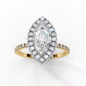 Excellent Quality Handmade Diamond <b>Ring</b> For Women Unique Design Wedding And Engagement Jewelry <b>Indian</b> Supplier - Product Image 1