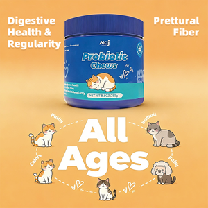 Complément alimentaire en granulés à croquer pour chats, probiotiques pour soutenir la santé immunitaire et digestive - Emballage personnalisable - Product Image 4