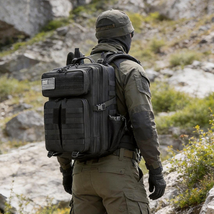 Custom 45L Tactical Backpack New Water-Resistant Wear-Resistant Oxford <b>Large</b> Capacity Field Tactical Polyester Zipper - Product Image 4
