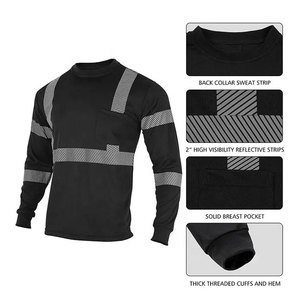 Camicia da Lavoro Riflettente Personalizzata Tipo R Classe 3 ad Alta Visibilità, Traspirante, Asciugatura Rapida, Manica Lunga, Camicia di Sicurezza Hi-Vis - Product Image 2