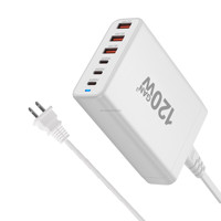 Ponsel Multi tipe, adaptor pengisian cepat, pengisi daya Desktop tipe-c Gan 6, papan sirkuit dinding Usb dengan colokan Us Uk Au Eu 120W