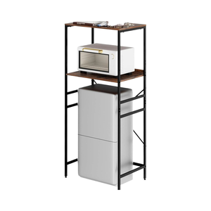 Mini réfrigérateur support maison cuisine barre debout organisateur étagères <span class=keywords><strong>boulanger</strong></span> support four à micro-ondes Mini réfrigérateur étagère support - Product Image 1
