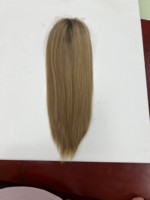 Perruques de cheveux humains vierges 100% premium, pré-épilées, base en soie 7*8, toppers juifs en cheveux humains vierges bruts