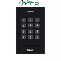Lecteur de cartes RFID 125KHz et 13.56MHz, protocole Wiegand/RS485/OSDP, cryptage AES128, système de contrôle d'accès aux portes par carte et clavier PIN