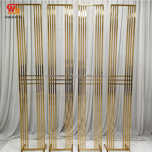 SMOOTH <b>Wedding</b> Accessories Background <b>Frame</b> Gold Stainless Steel <b>Wedding</b> Backdrop <b>Frame</b> Geometric Shape - Product Image 4