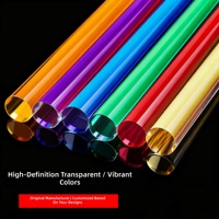 Tiges acryliques transparentes en vrac, usinage CNC OEM, pièces murales personnalisées pour guides de lumière architecturaux
