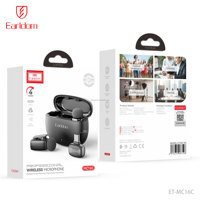 Earldom Wireless Laval ier Mikrofon Tragbares Mini-Mikrofon Live-Übertragung Vlog Wireless Laval ier Ansteck mikrofon mit Etui