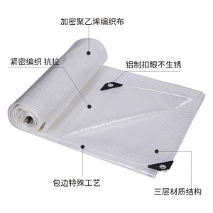 Mesh Fabric For Greenhouses And Heat Exchangers Waterproof Sun Proof Transparent Outdoor Agriculture Use White Plain Dyed - Product Image 3
