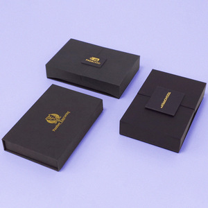 Scatola per Biglietti <span class=keywords><strong>VIP</strong></span> Personalizzata a Prezzo Conveniente, Confezione Regalo per Biglietti da Visita con Coperchio Magnetico Nero - Product Image 4