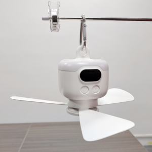 2024 Rechargeable Remote <b>Control</b> Portable USB Mini Ceiling <b>Fan</b> with LED Light French Outdoor Use for Wholesale in Stock - Product Image 1
