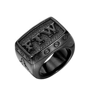 Biker <b>Rings</b> Motorcycle Jewelry Middle Finger <b>Ring</b> 316L Stainless Steel FTW Silver Outlaw Punk Mens Animal Casting No <b>Stone</b> Gold - Product Image 3
