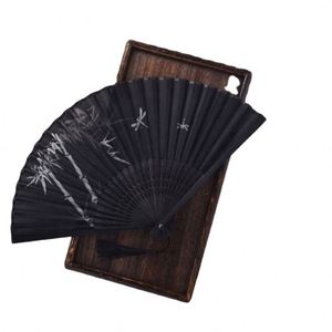 พัดลมแบบมีเชือกผูกมือพับได้ทำจากไม้ไผ่ปรับขนาดได้ใหม่ล่าสุด - Product Image 6