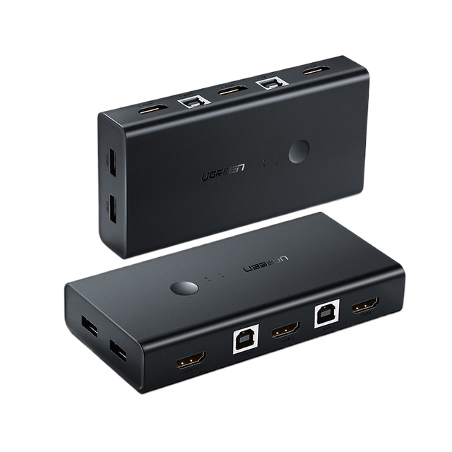 Video Accessories KVM Switch 2 Port  and USB Switcher 2 in 1 Out 4K30Hz KVM Switches Other Audio
