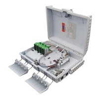 16-Core FTTH Fiber Distribution Box IP65 POE GSM ABS+PC Material 1 Year Warranty for Telecom