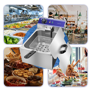 Friteuse électrique à huile peu consommante et à préchauffage rapide, <span class=keywords><strong>de</strong></span> qualité industrielle, pour cuisine KFC - Product Image 6