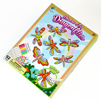 Набор для творчества WingArt Window Art Dragonflies Suncatcher DIY для детей, игрушки для рисования акриловыми маркерами, подарок для украшения окна