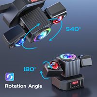 Mini projecteurs de scène DJ 50W à faisceau mobile avec bandes LED irisées pour discothèque, laser, spot de suivi DMX512, éclairage de piste de danse