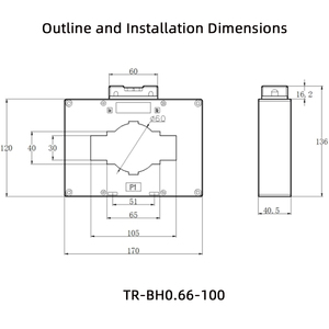 TR-BH-0.66kV 2500/5A CT Low <strong>Voltage</strong> Current <strong>transformers</strong> Are Used for Measuring and Protecting Electrical Energy - Product Image 3
