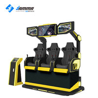 Chaise de cinéma VR 9D professionnelle, simulateur de théâtre mobile à 3 places avec matériau métallique de camion, équipement MR