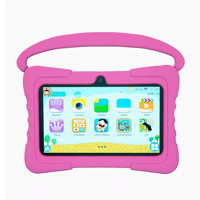 Wholesale 7" Capacitive Screen Android 10 Tablet PC for Kids New Baby Allwinner Quad Core 1.3GHz with WiFi Educational Study Aid
