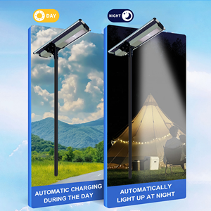 Tất cả trong một năng lượng mặt trời đèn đường phố thông minh ba cảm biến Monocrystalline Bảng điều chỉnh tất cả trong một năng lượng mặt trời đèn đường - Product Image 6