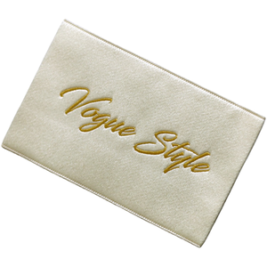 Étiquettes de vêtements personnalisées en satin tissé pour vêtements, logo tissé de haute qualité et étiquettes de col lavables à <span class=keywords><strong>coudre</strong></span> - Product Image 2